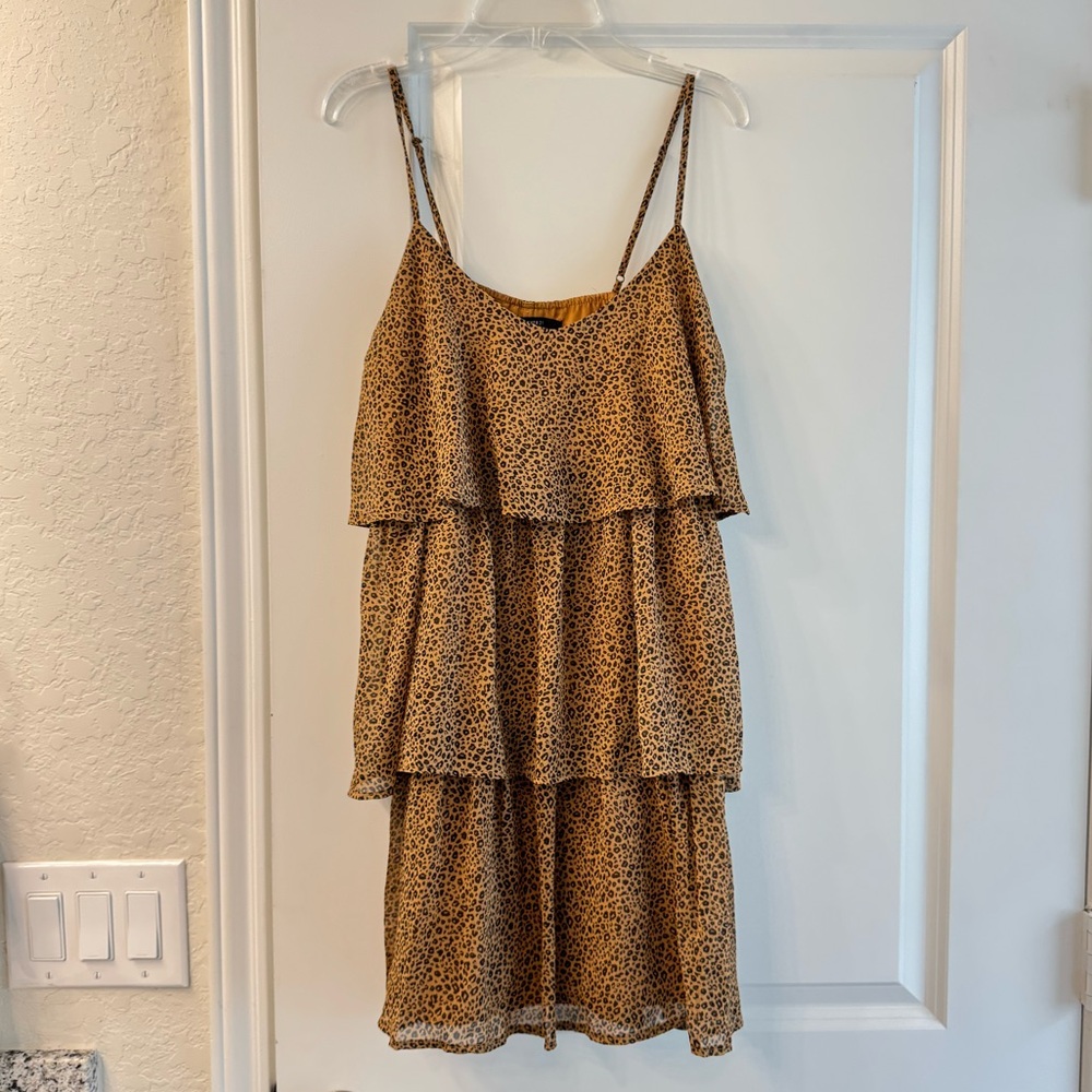 Forever 21 Brown Leopard Print Mini Dress